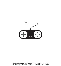 Joystick logo vector icon illustration. Games controller logo design vector template.