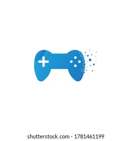 Joystick logo vector icon illustration. Games controller logo design vector template.