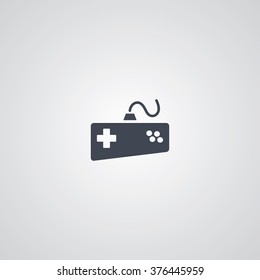 joystick logotype - video game console theme