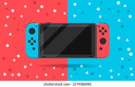 Joystick con muchos botones, ilustración artística.
