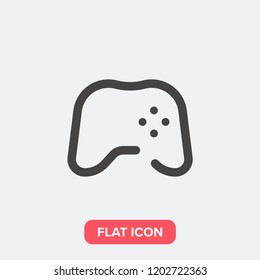 Joystick modern simple flat vector illustration for web site or mobile app