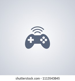 Joystick network, vector best flat icon on white background