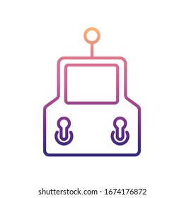 icono del joystick nolan. Línea delgada simple, contorno vectorial de iconos de drones para ui y ux, sitio web o aplicación móvil