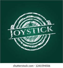 Joystick on chalkboard