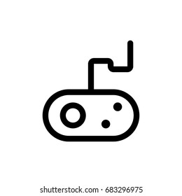 Joystick outline icon illustration isolated vector sign symbol