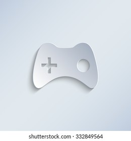 joystick - paper vector icon