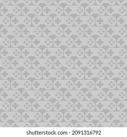 Joystick pattern seamless. gamepad background. Video game controller texture.