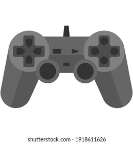 Joystick para reproducir el vector de videojuegos de computadora. ilustración gamer gamepad. Joypad de consola de juegos aislado en fondo blanco