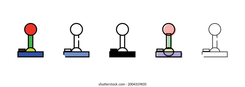 icono de tipo de vector conjunto de joystick