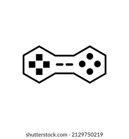 joystick shaped game icon vector illustration