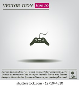 Joystick sign icon, vector illustration. Flat design style