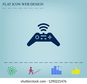 Joystick sign icon, vector illustration. Flat design style
