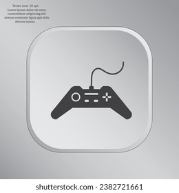 Joystick sign icon, vector illustration. Flat design style