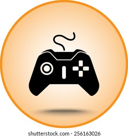 Joystick sign icon, vector illustration. Flat design style 