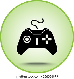 Joystick sign icon, vector illustration. Flat design style 