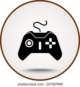 Joystick sign icon, vector illustration. Flat design style 