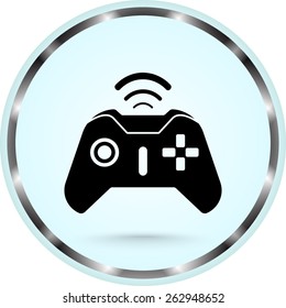Joystick sign icon, vector illustration. Flat design style 