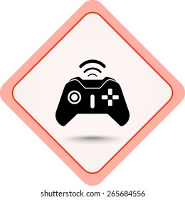 Joystick sign icon, vector illustration. Flat design style 