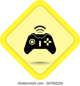Joystick sign icon, vector illustration. Flat design style 