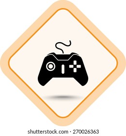 Joystick sign icon, vector illustration. Flat design style 