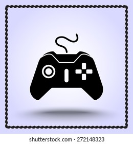 Joystick sign icon, vector illustration. Flat design style 