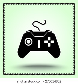 Joystick sign icon, vector illustration. Flat design style 