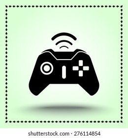 Joystick sign icon, vector illustration. Flat design style 