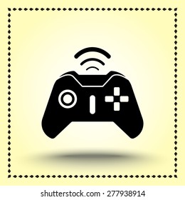 Joystick sign icon, vector illustration. Flat design style 