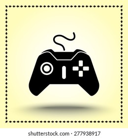 Joystick sign icon, vector illustration. Flat design style 