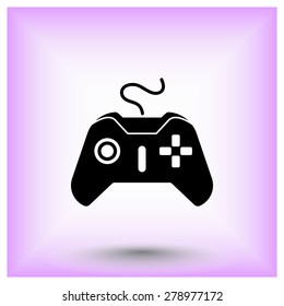 Joystick sign icon, vector illustration. Flat design style 