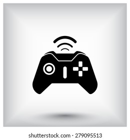 Joystick sign icon, vector illustration. Flat design style 