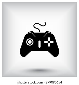 Joystick sign icon, vector illustration. Flat design style 