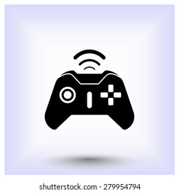 Joystick sign icon, vector illustration. Flat design style 