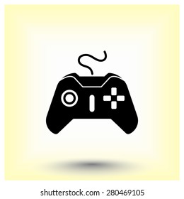 Joystick sign icon, vector illustration. Flat design style 
