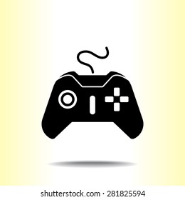 Joystick sign icon, vector illustration. Flat design style 