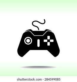 Joystick sign icon, vector illustration. Flat design style 