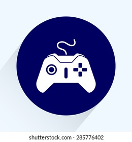 Joystick sign icon, vector illustration. Flat design style 