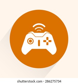 Joystick sign icon, vector illustration. Flat design style 