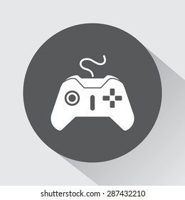 Joystick sign icon, vector illustration. Flat design style 
