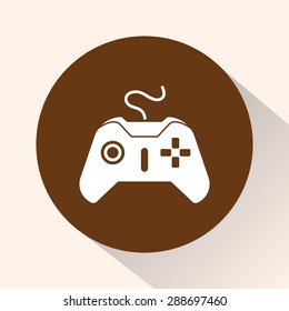 Joystick sign icon, vector illustration. Flat design style 