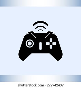 Joystick sign icon, vector illustration. Flat design style 
