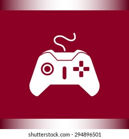 Joystick sign icon, vector illustration. Flat design style 