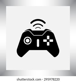 Joystick sign icon, vector illustration. Flat design style 