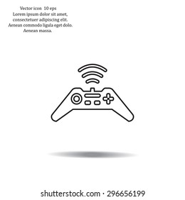 Joystick sign icon, vector illustration. Flat design style