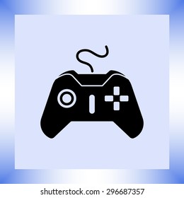 Joystick sign icon, vector illustration. Flat design style 