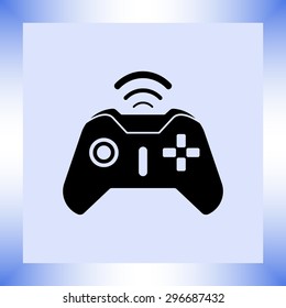 Joystick sign icon, vector illustration. Flat design style 