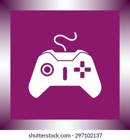 Joystick sign icon, vector illustration. Flat design style 