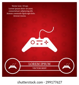 Joystick sign icon, vector illustration. Flat design style