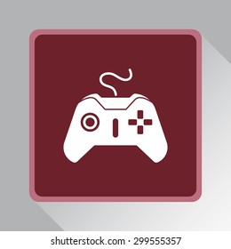 Joystick sign icon, vector illustration. Flat design style 