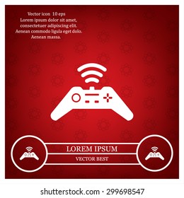 Joystick sign icon, vector illustration. Flat design style